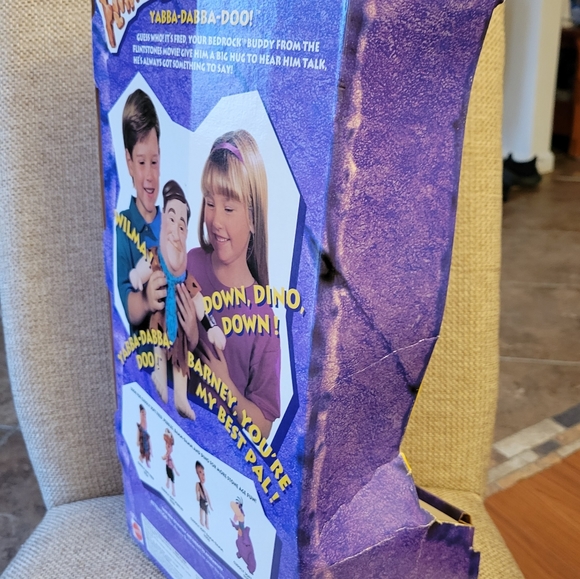 The Flintstones Movie - Talking Fred - Talking Figure 4 Phrases New In Box 1993 - Picture 5 of 6